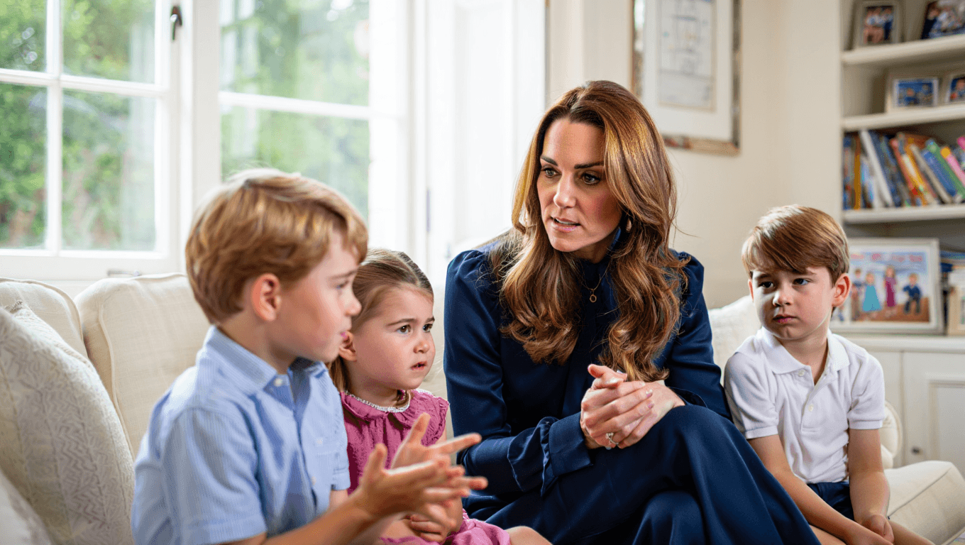 Kate Middleton : sa méthode
inattendue pour parler des sujets sensibles à George, Charlotte et
Louis