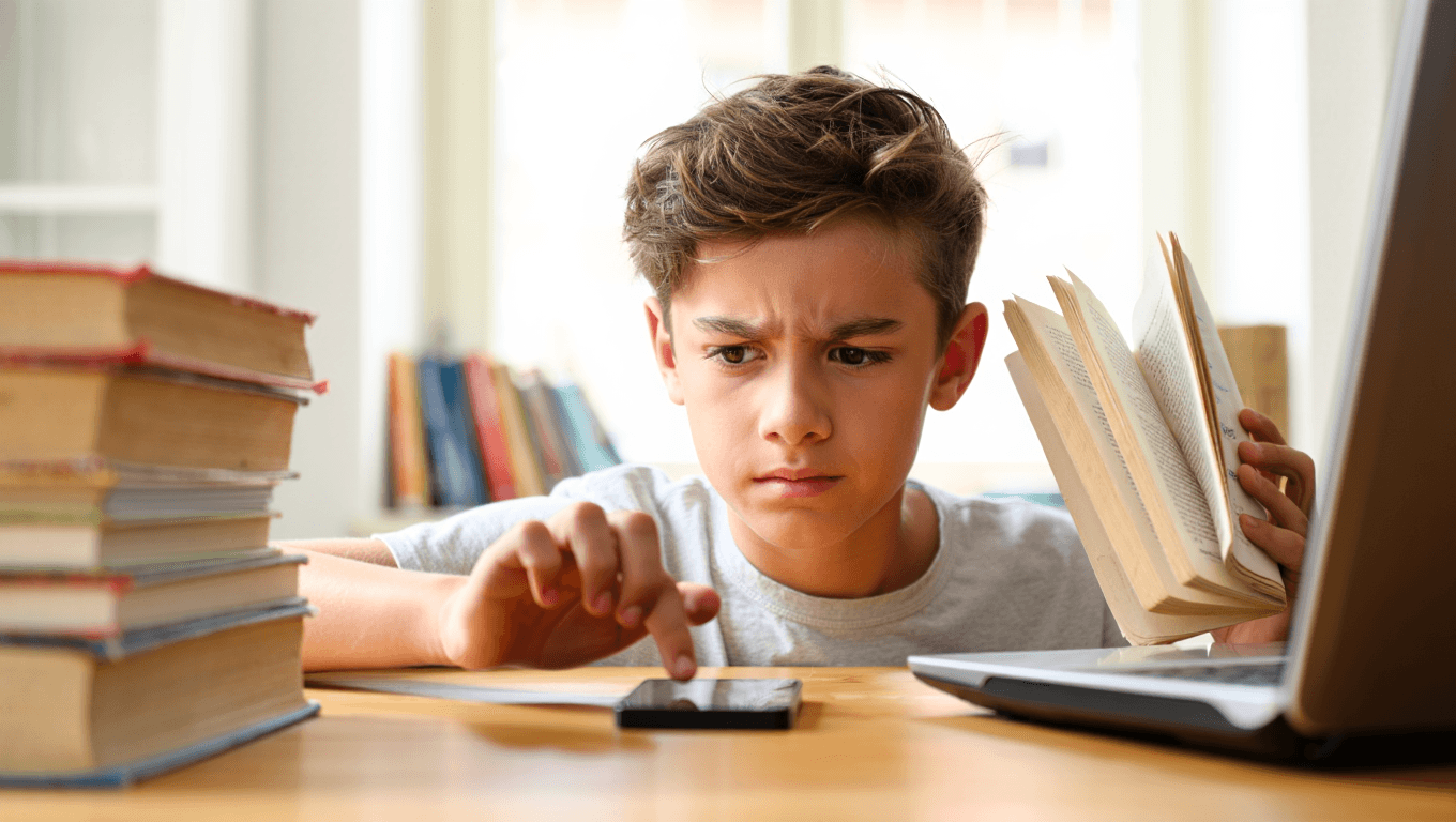 "3 heures d’écrans contre 18
minutes de lecture" : le décrochage inquiétant des jeunes
Français